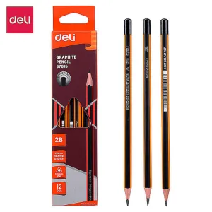 أقلام رصاص Deli e3715 E37016 صندوق واحد . Deli E3715 E37016 Pencils 1 Box of HB 2B Student