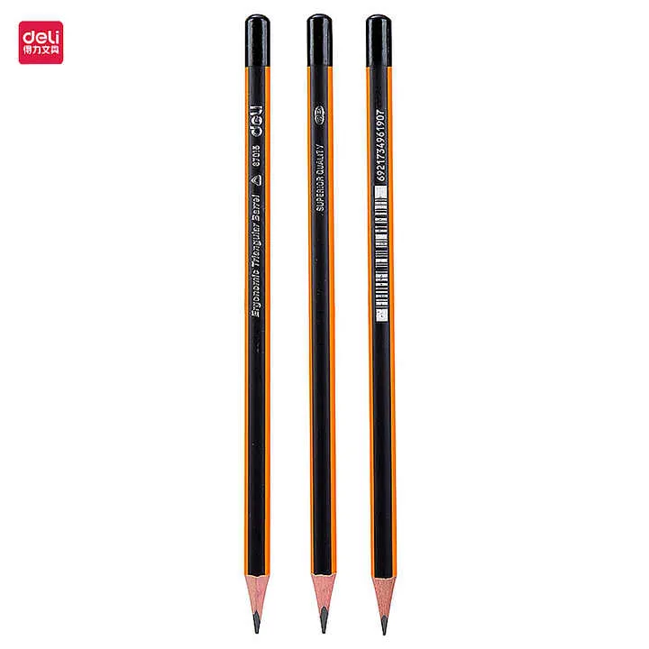 أقلام رصاص Deli e3715 E37016 صندوق واحد . Deli E3715 E37016 Pencils 1 Box of HB 2B Student