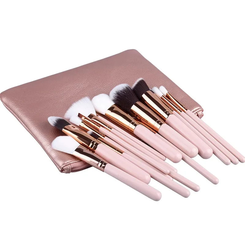 15pcs Premium Makeup Brushes Set