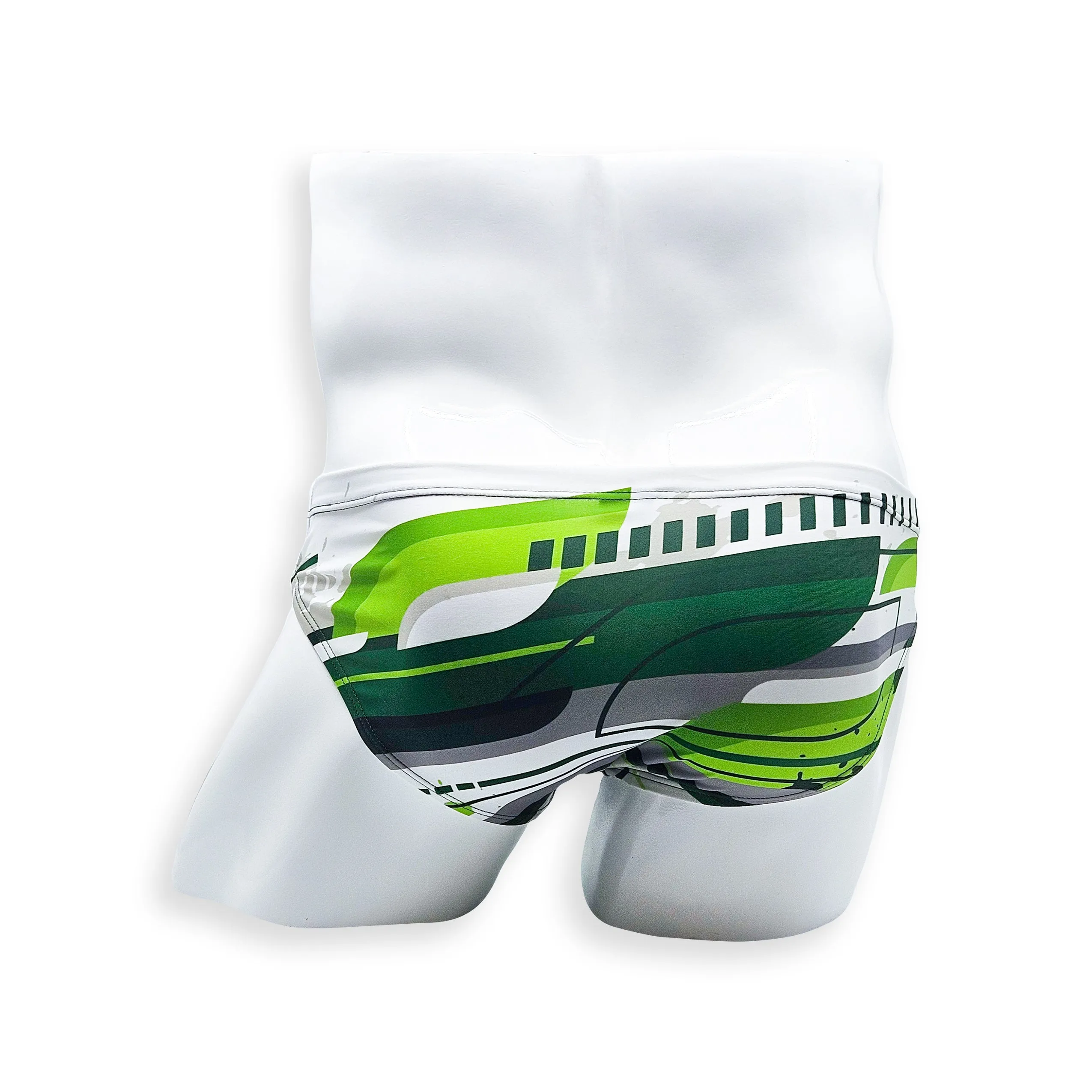 2 Inch Flat Front Swim Brief - Green Flash