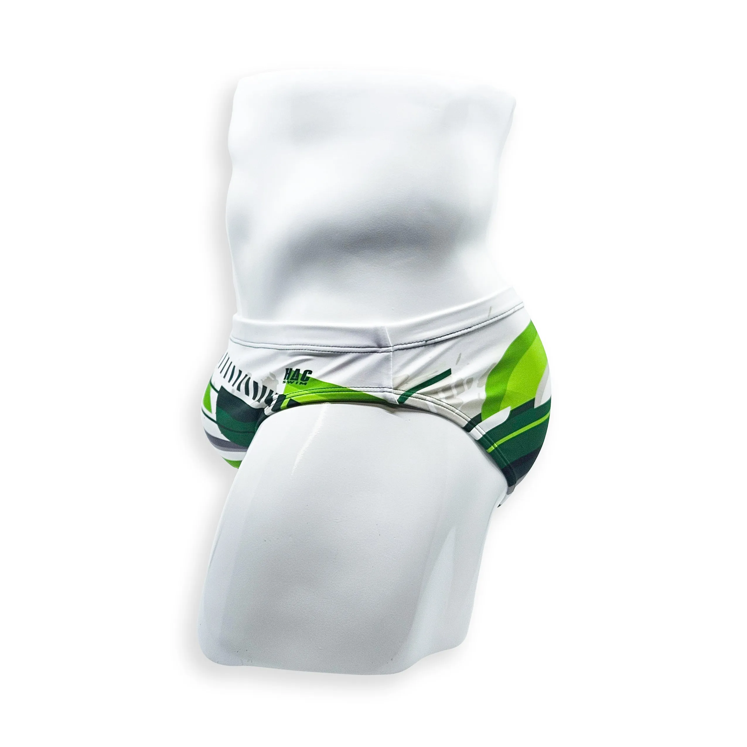 2 Inch Flat Front Swim Brief - Green Flash