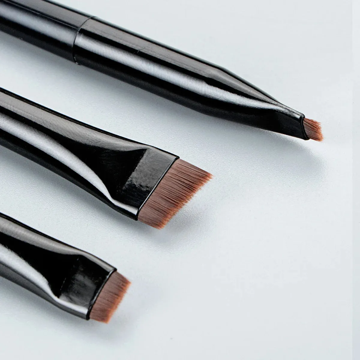 3 Pcs Edge Eyeliner Brush Set Ultra-Thin Makeup Tools