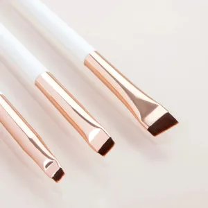 3 Pcs Edge Eyeliner Brush Set Ultra-Thin Makeup Tools