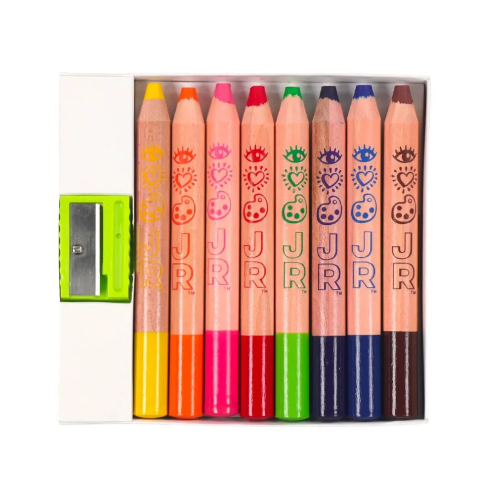 8 Chubby Watercolour Pencils