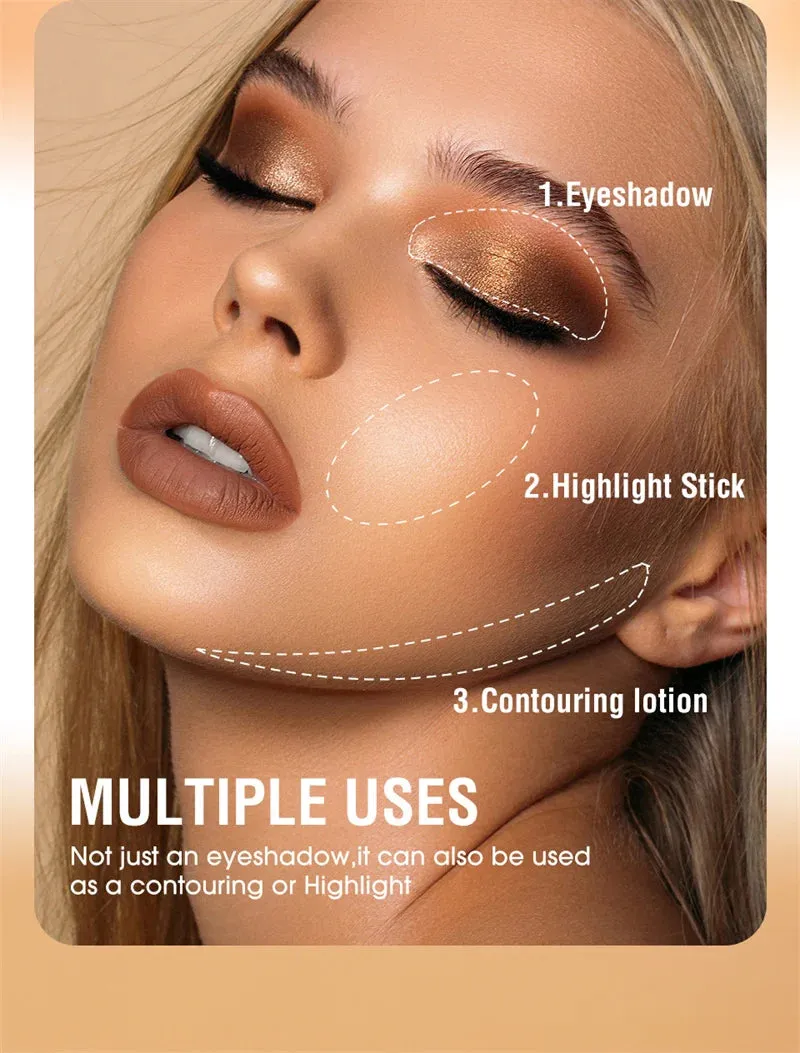 8 Color Waterproof Glitter Eyeshadow Pen