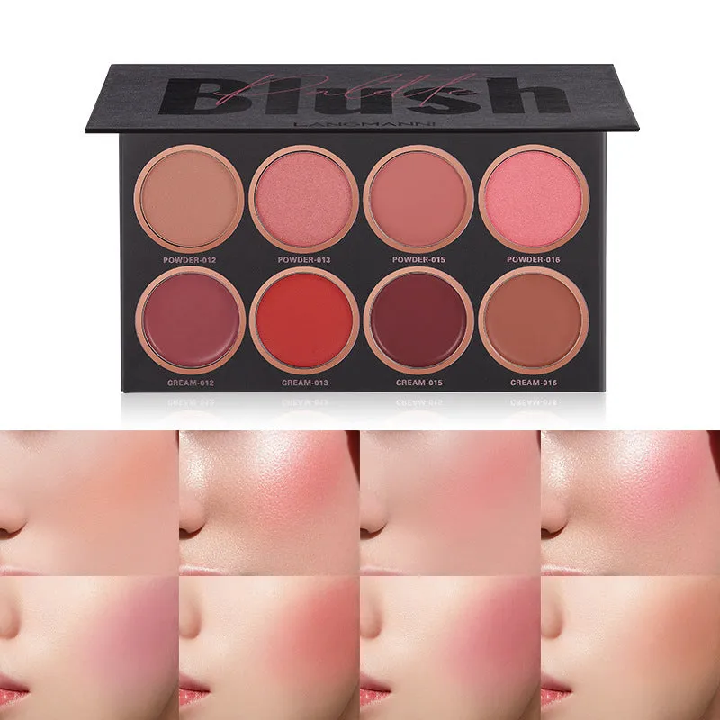 8 Colors Matte Light Luxury Blush Palette