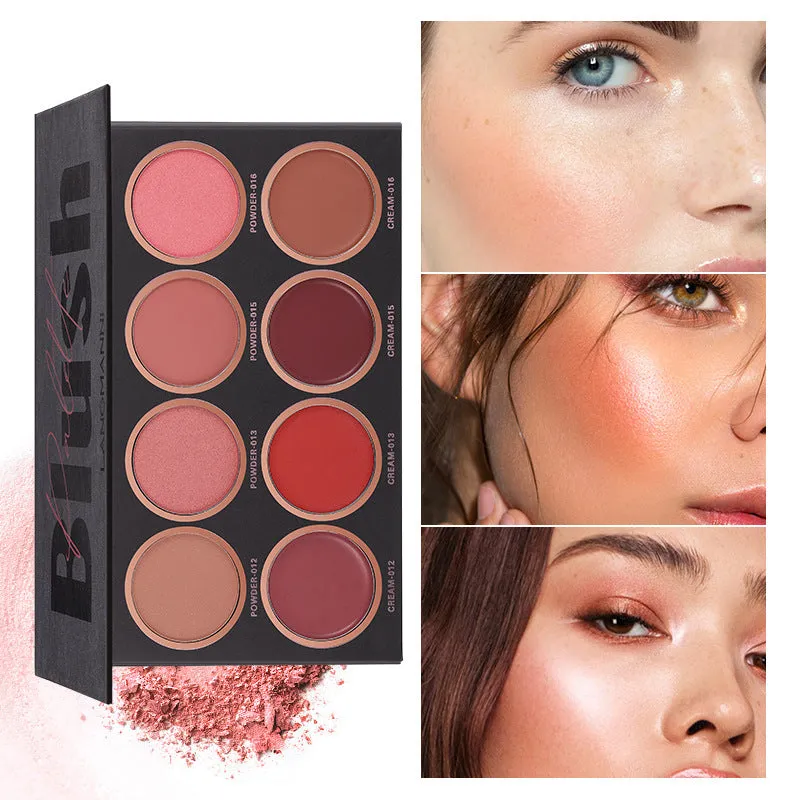 8 Colors Matte Light Luxury Blush Palette