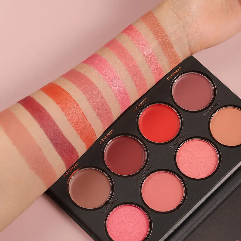 8 Colors Matte Light Luxury Blush Palette