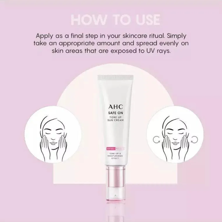 [AHC] Safe On Tone Up Sun Cream SPF 50  PA     50ml