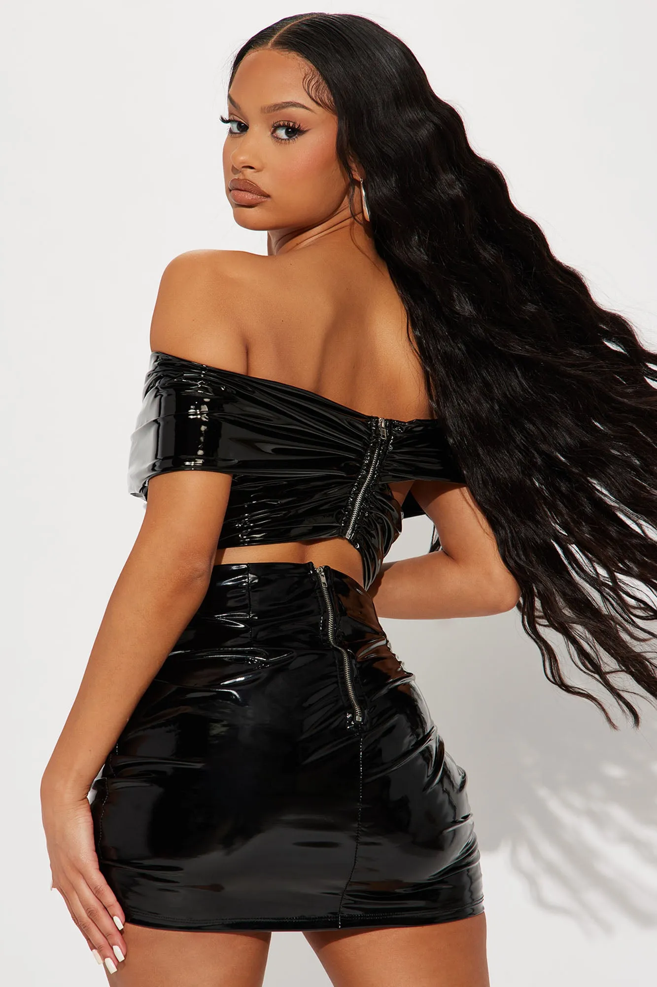 Always Bold Latex Top - Black