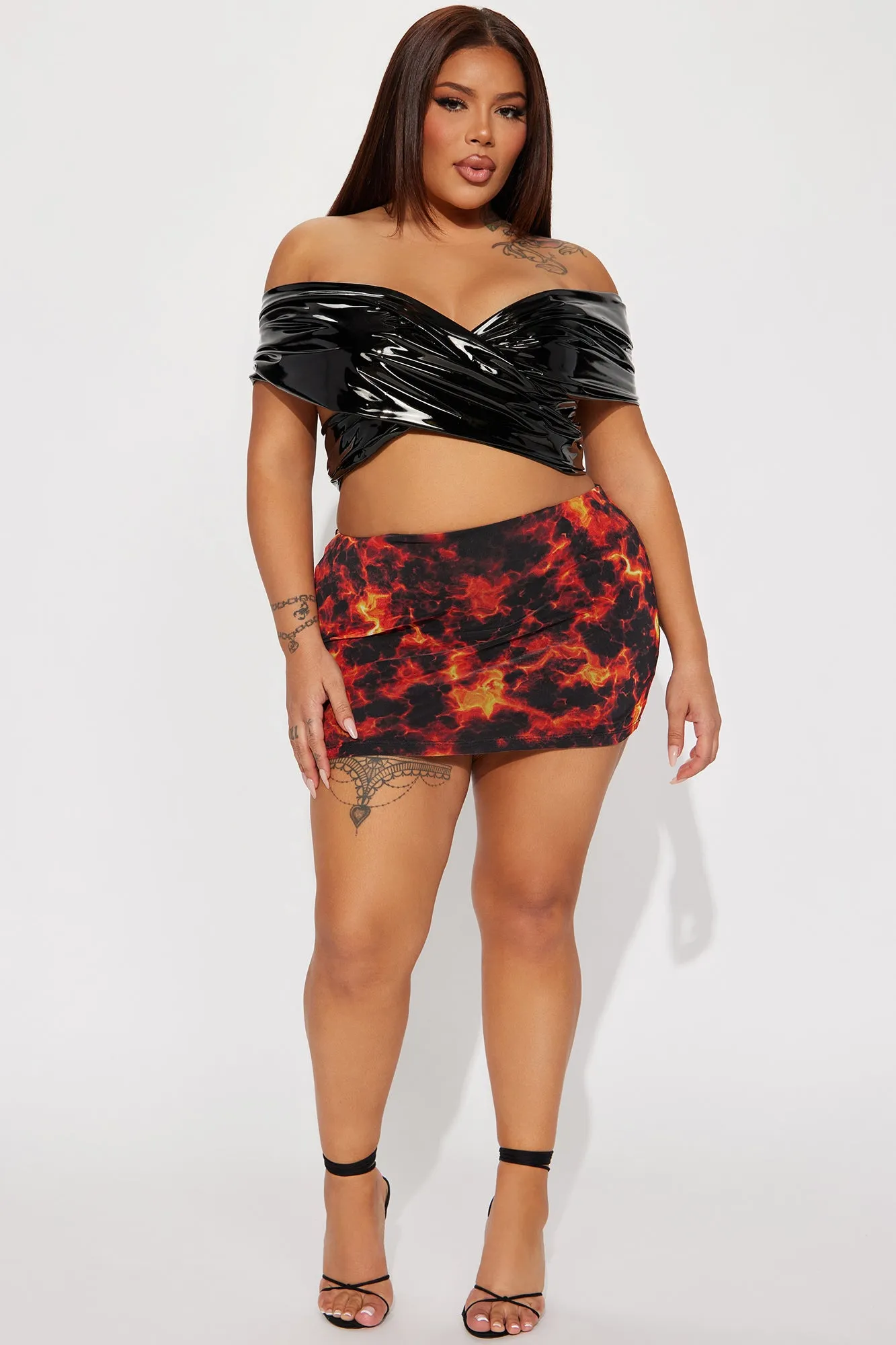 Always Bold Latex Top - Black