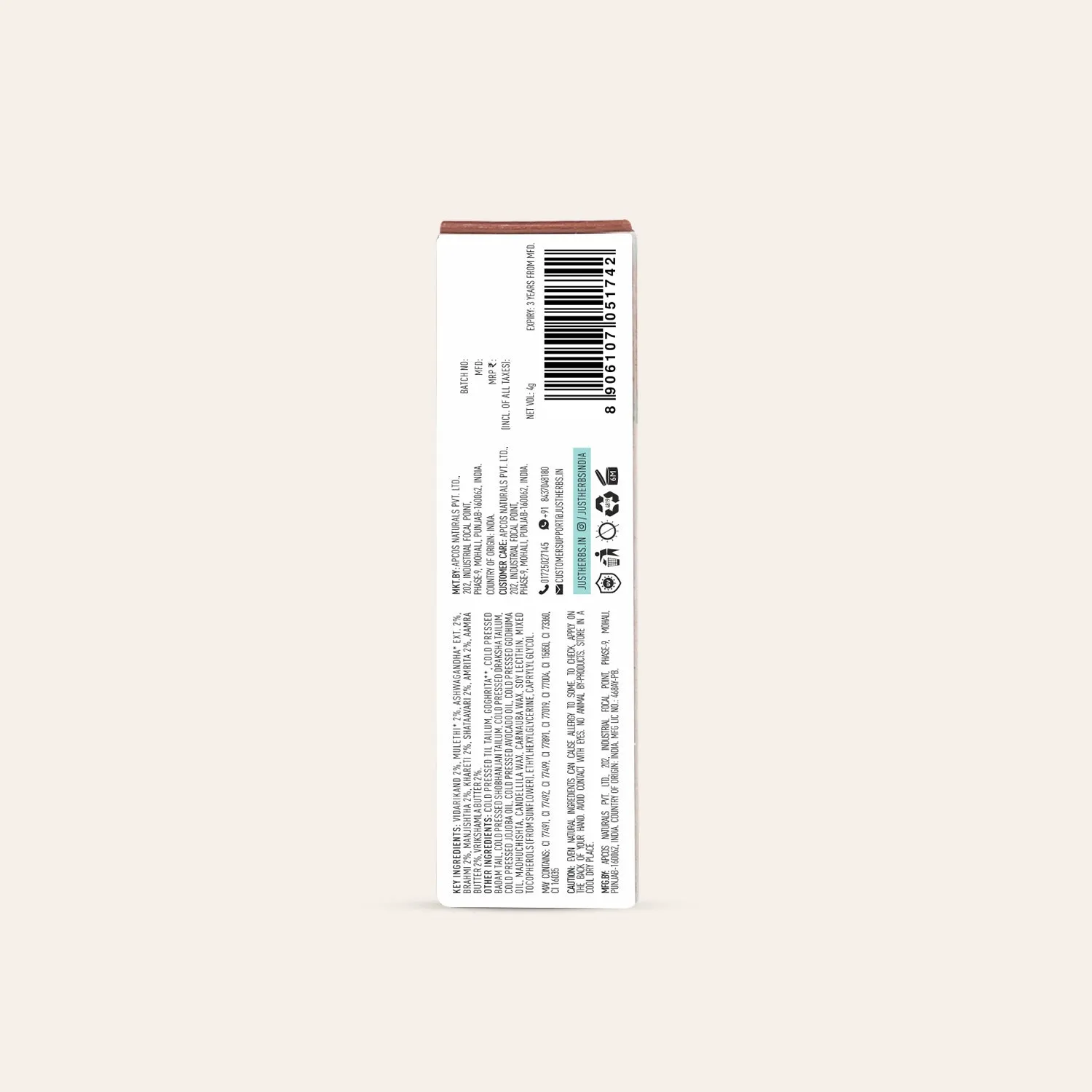 Herb Enriched Ayurvedic Bullet Lipstick