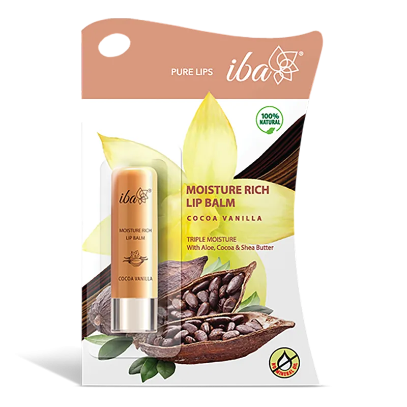 Iba Moisture Rich Lip Balm - Cocoa Vanilla