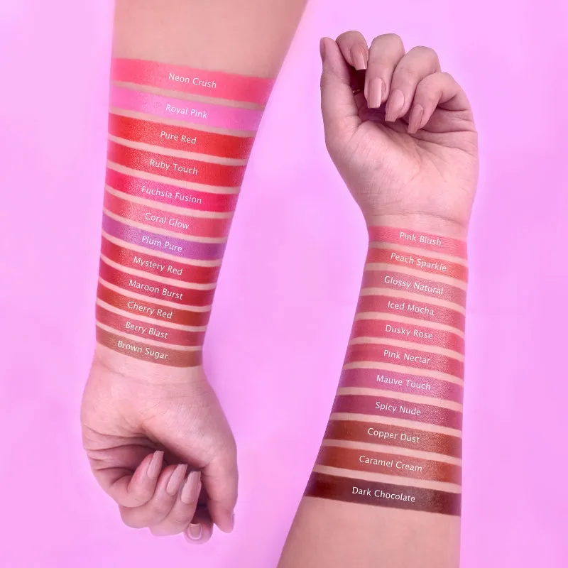 Iba Pure Lips Moisture Rich Lipstick-A90 Coral Glow