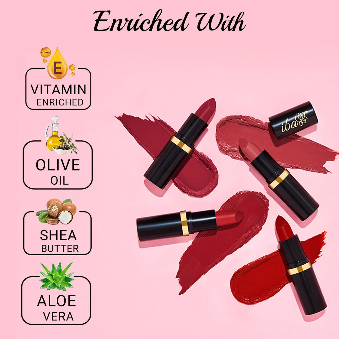 Iba Pure Lips Moisture Rich Lipstick-A90 Coral Glow