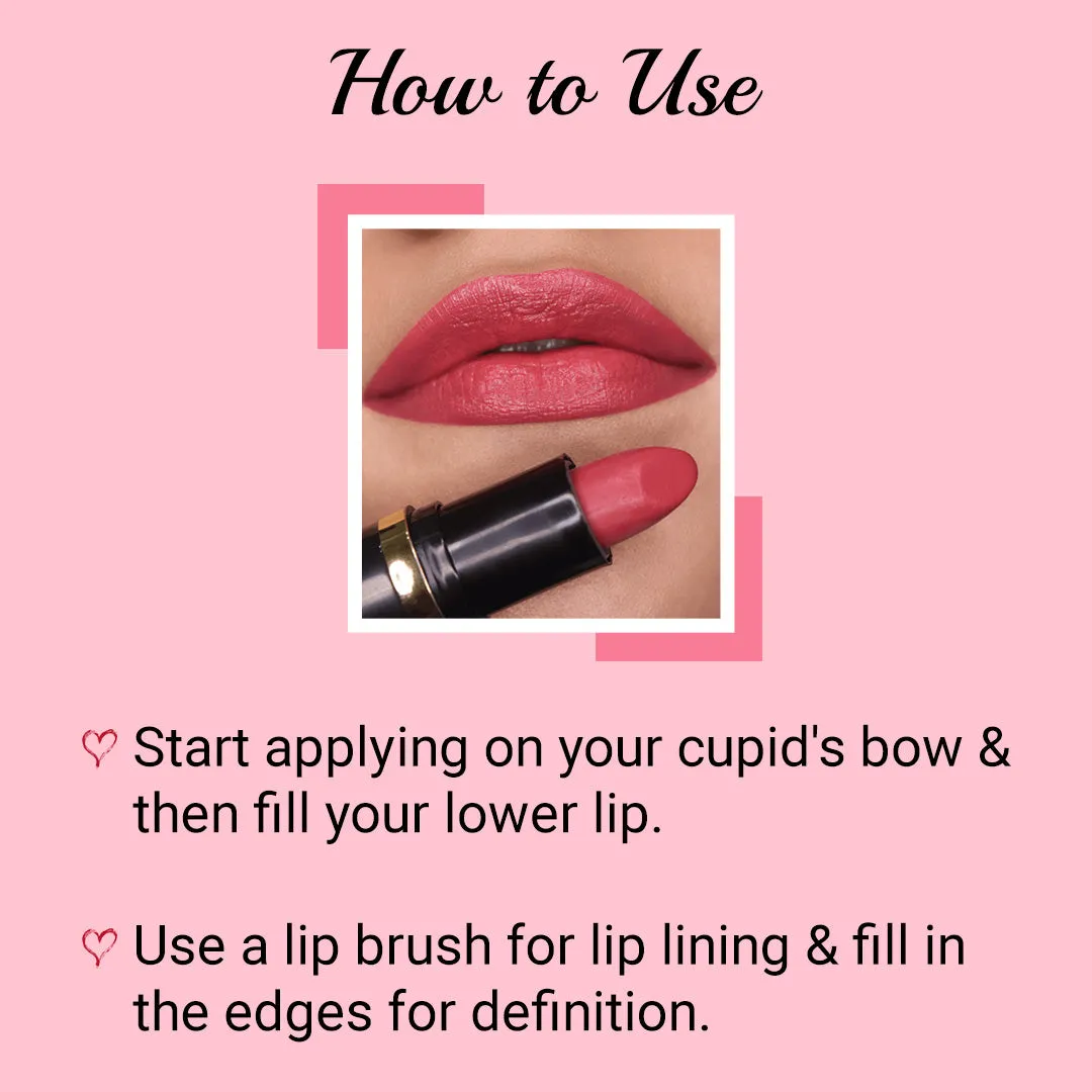 Iba Pure Lips Moisture Rich Lipstick-A90 Coral Glow