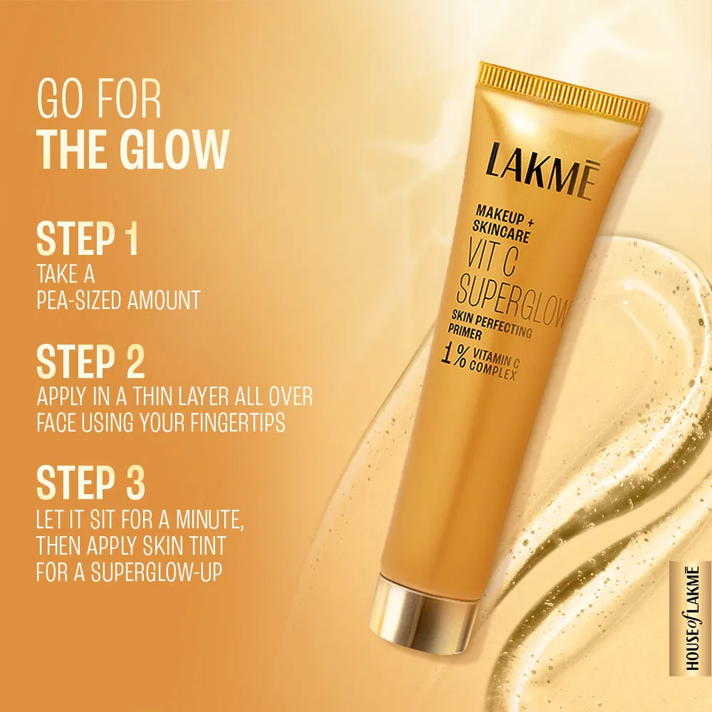 Lakmē VitC Superglow Primer, Tint & Concealer Trio