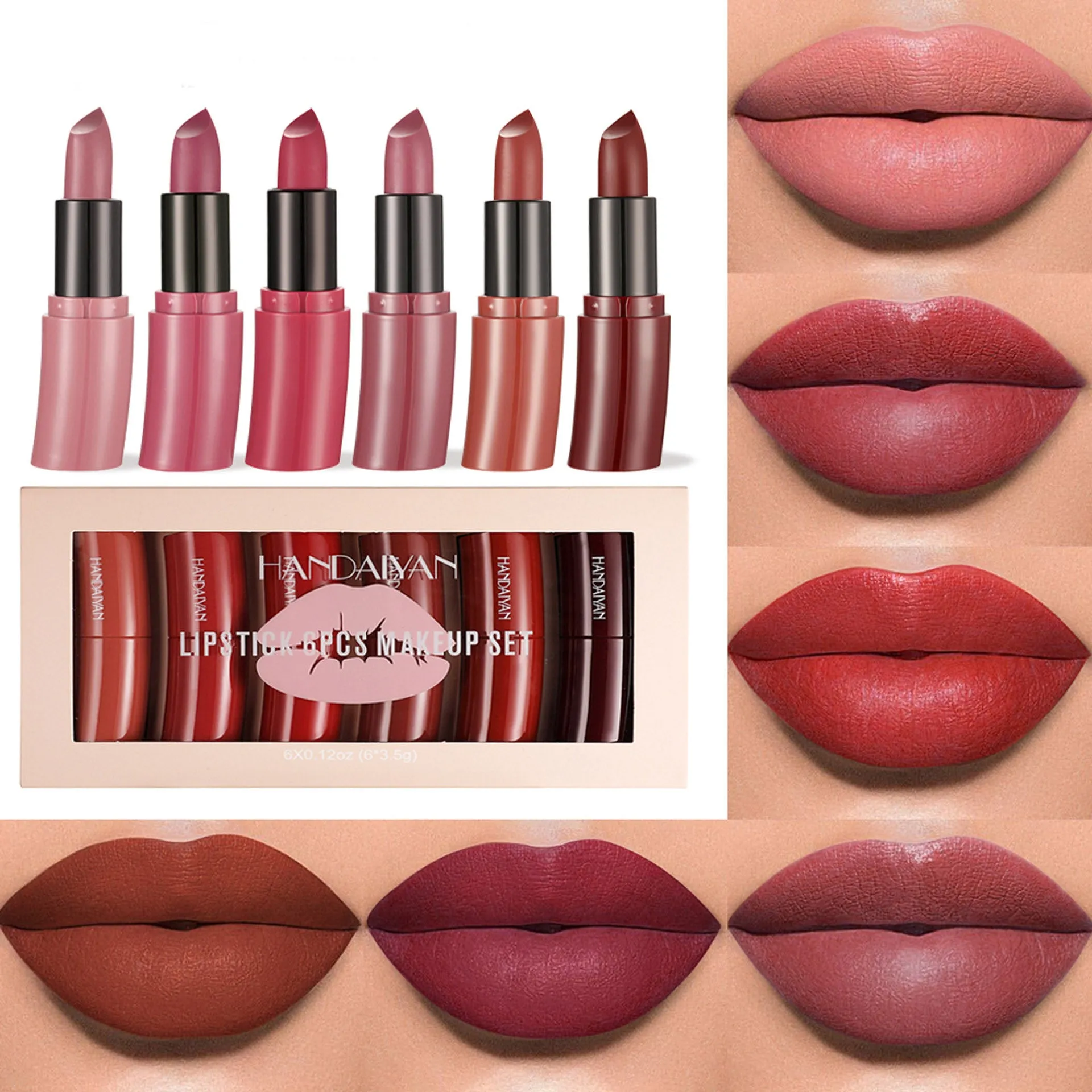 MA576 - 6 Colors Matte Velvet Lipstick Set