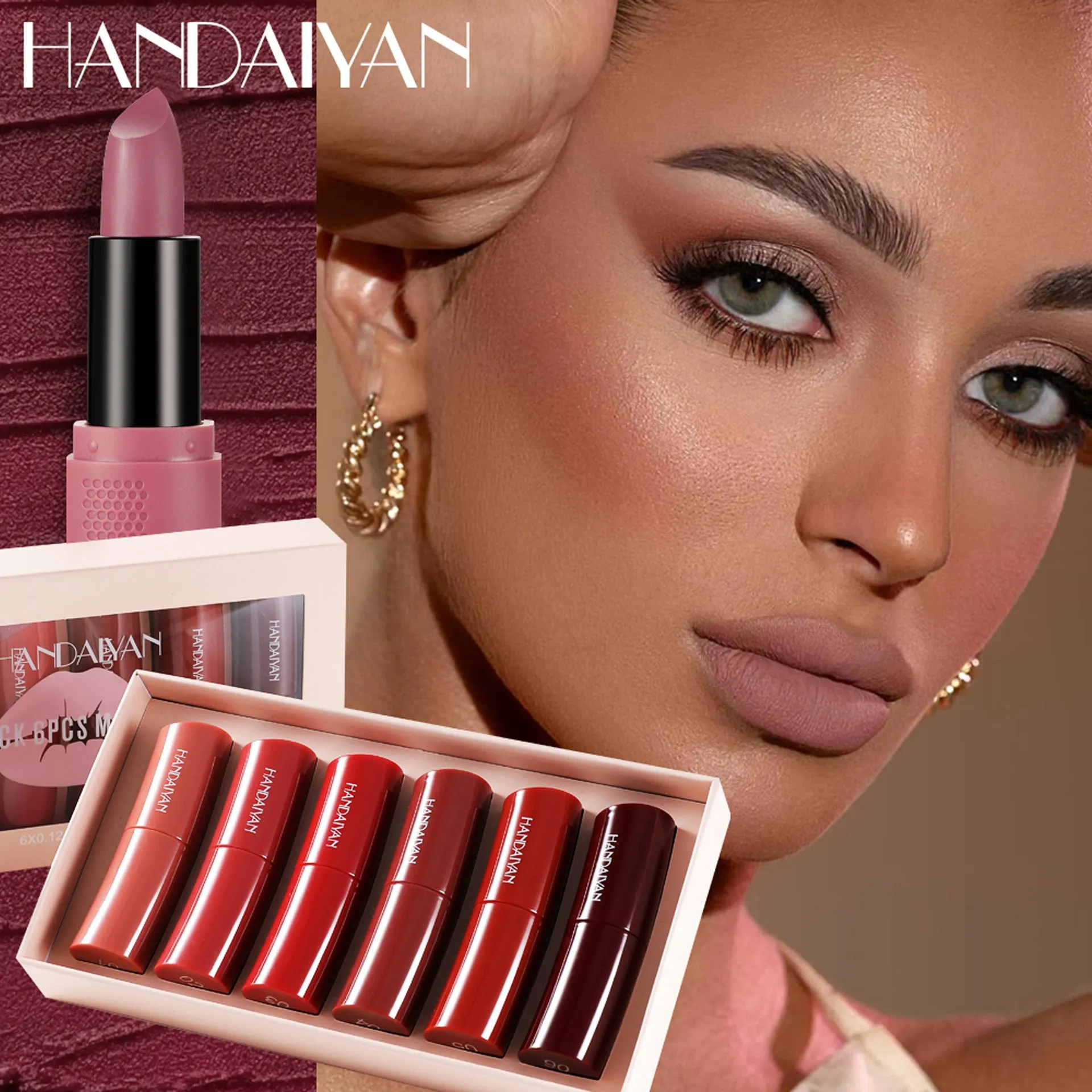 MA576 - 6 Colors Matte Velvet Lipstick Set