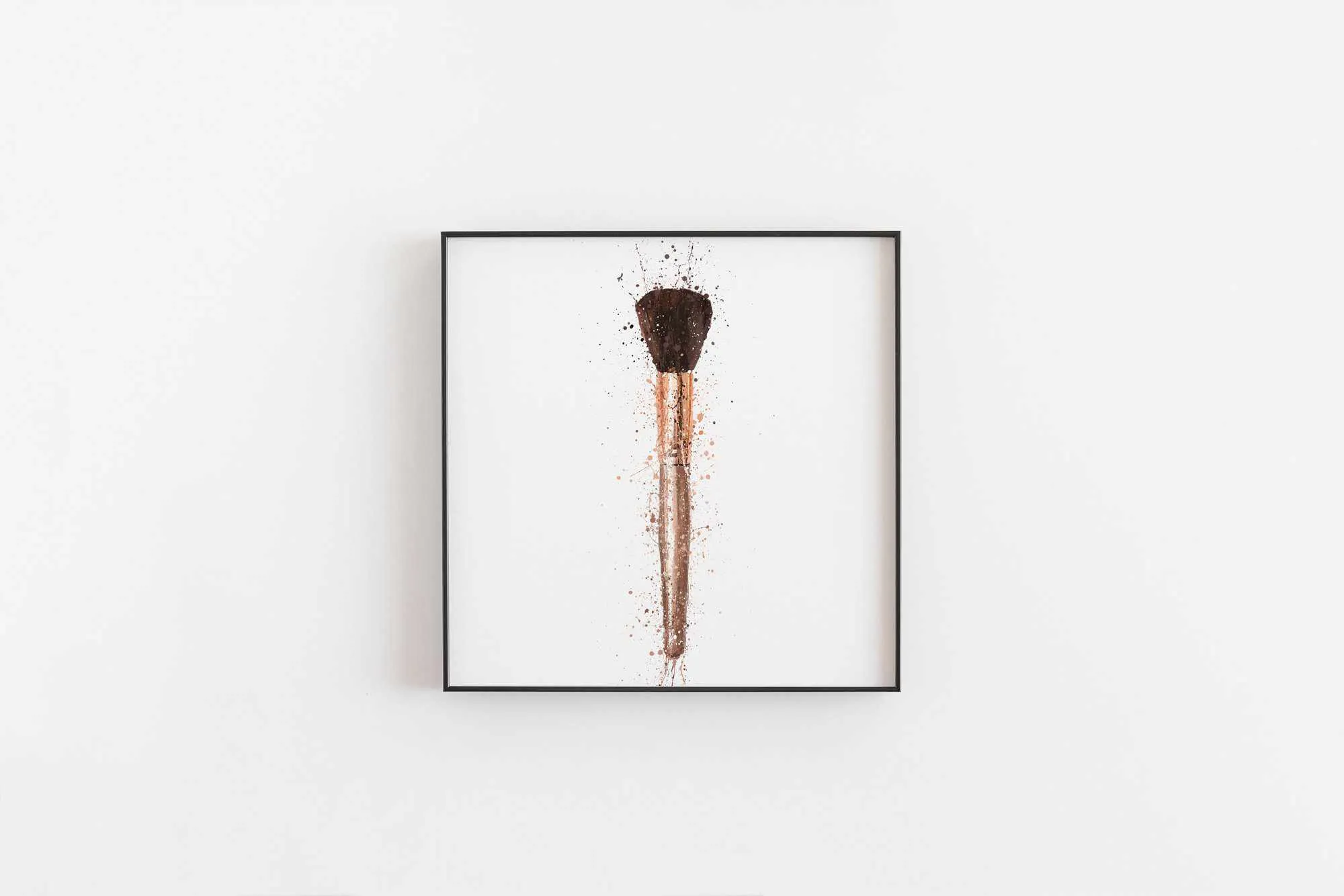 Makeup Brush Wall Art Print 'Blush'