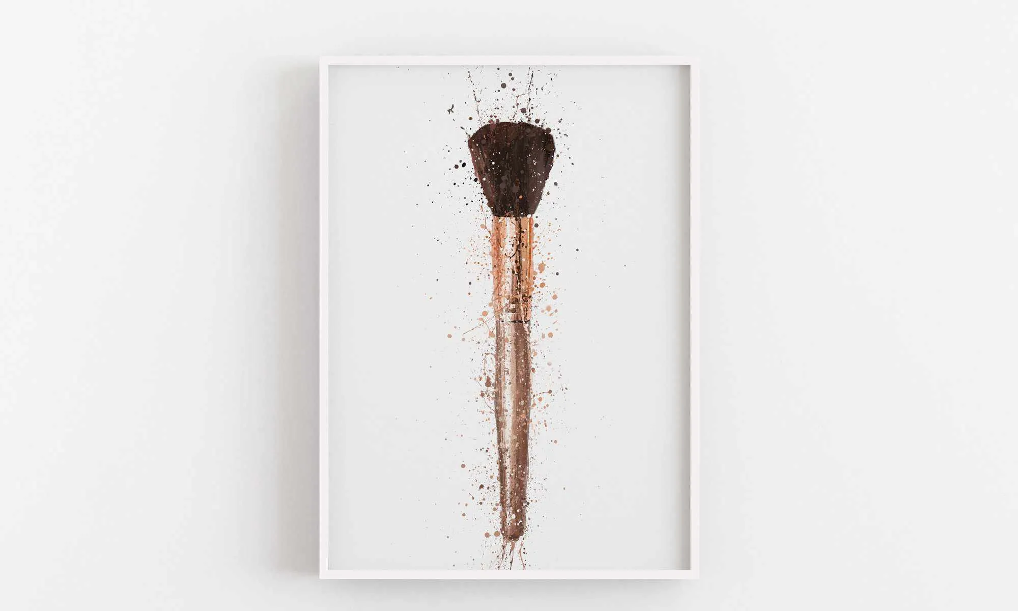 Makeup Brush Wall Art Print 'Blush'