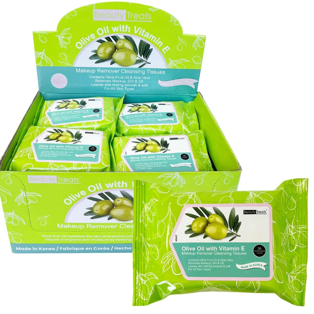 Makeup Remover Tissues - Olive (12 units)