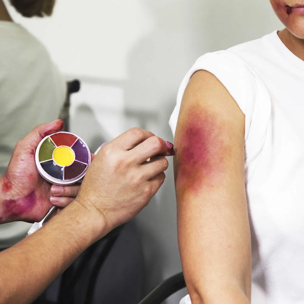 Narrative Cosmetics 6 Color Bruise Wheel Professional SFX Cream Makeup