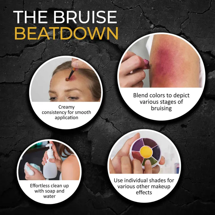 Narrative Cosmetics 6 Color Bruise Wheel Professional SFX Cream Makeup