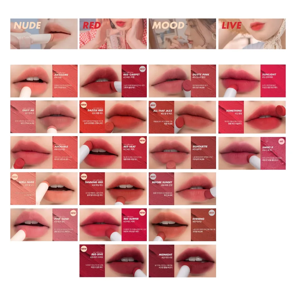 Rom&nd Zero Matte Lipstick