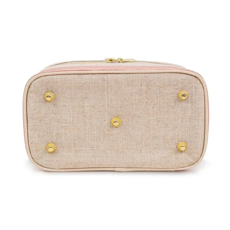 Rose Gold Colour Block Beauty Poche