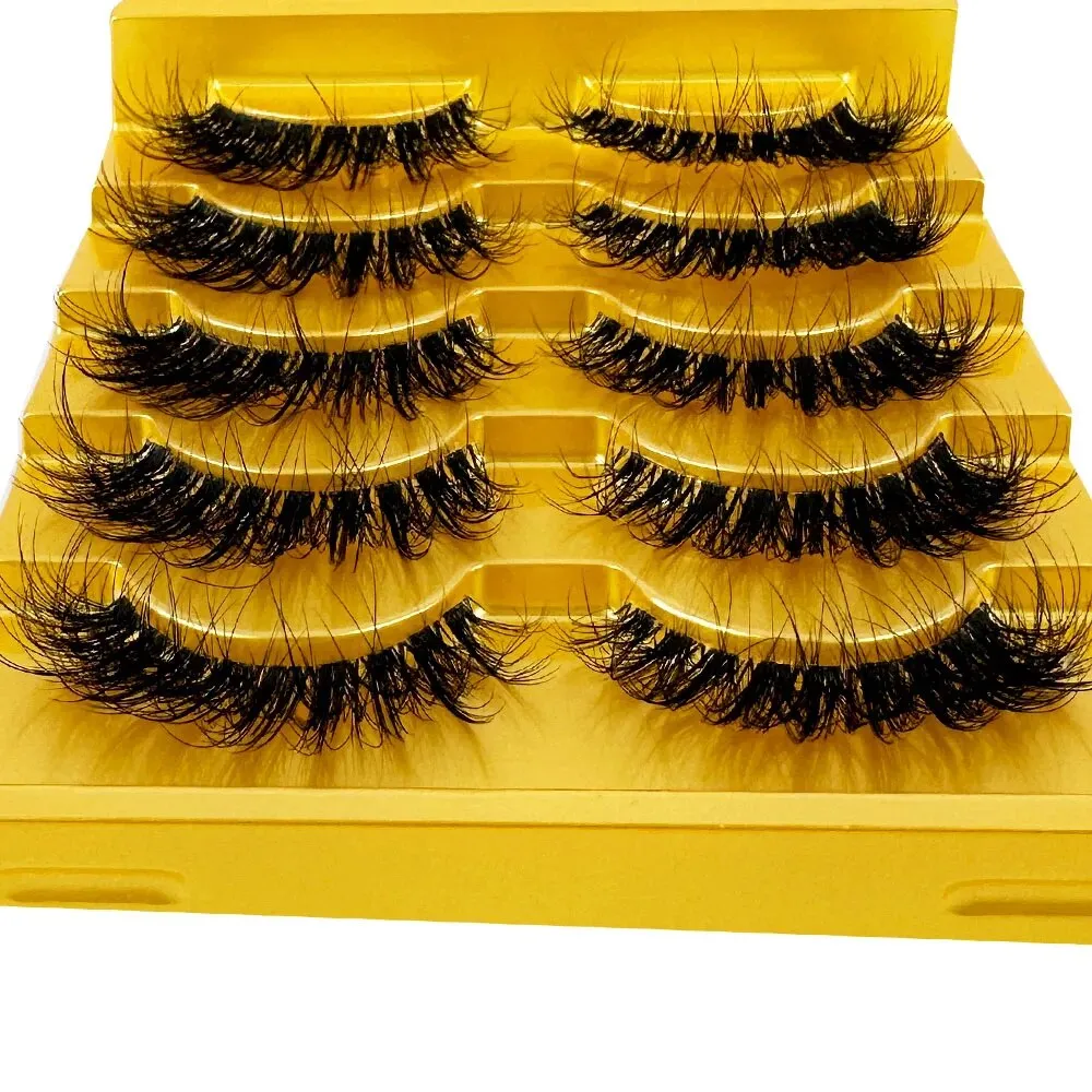 TEEK - 5 Pairs Mink Invisible Band Eyelashes