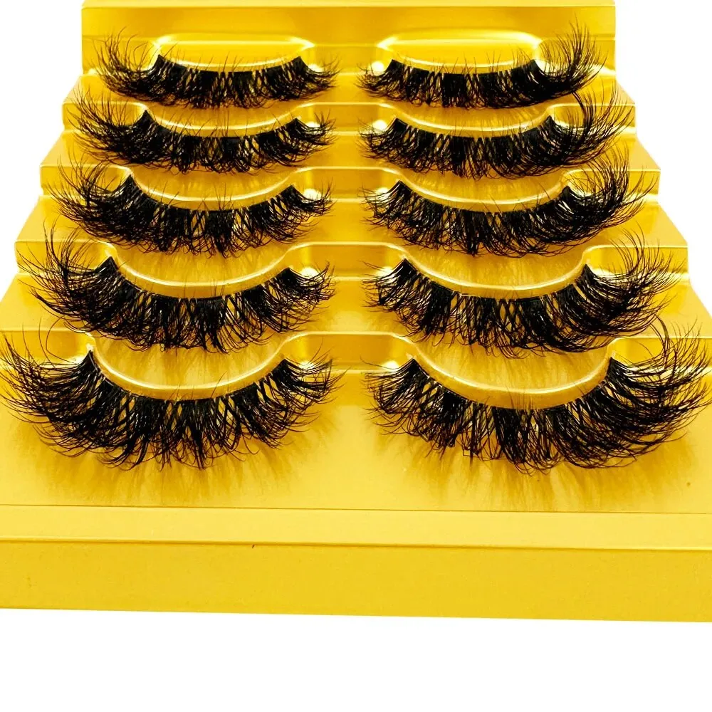 TEEK - 5 Pairs Mink Invisible Band Eyelashes