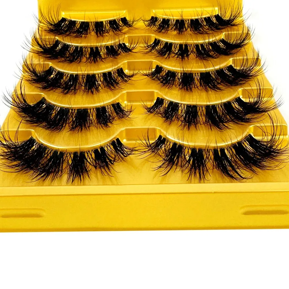 TEEK - 5 Pairs Mink Invisible Band Eyelashes
