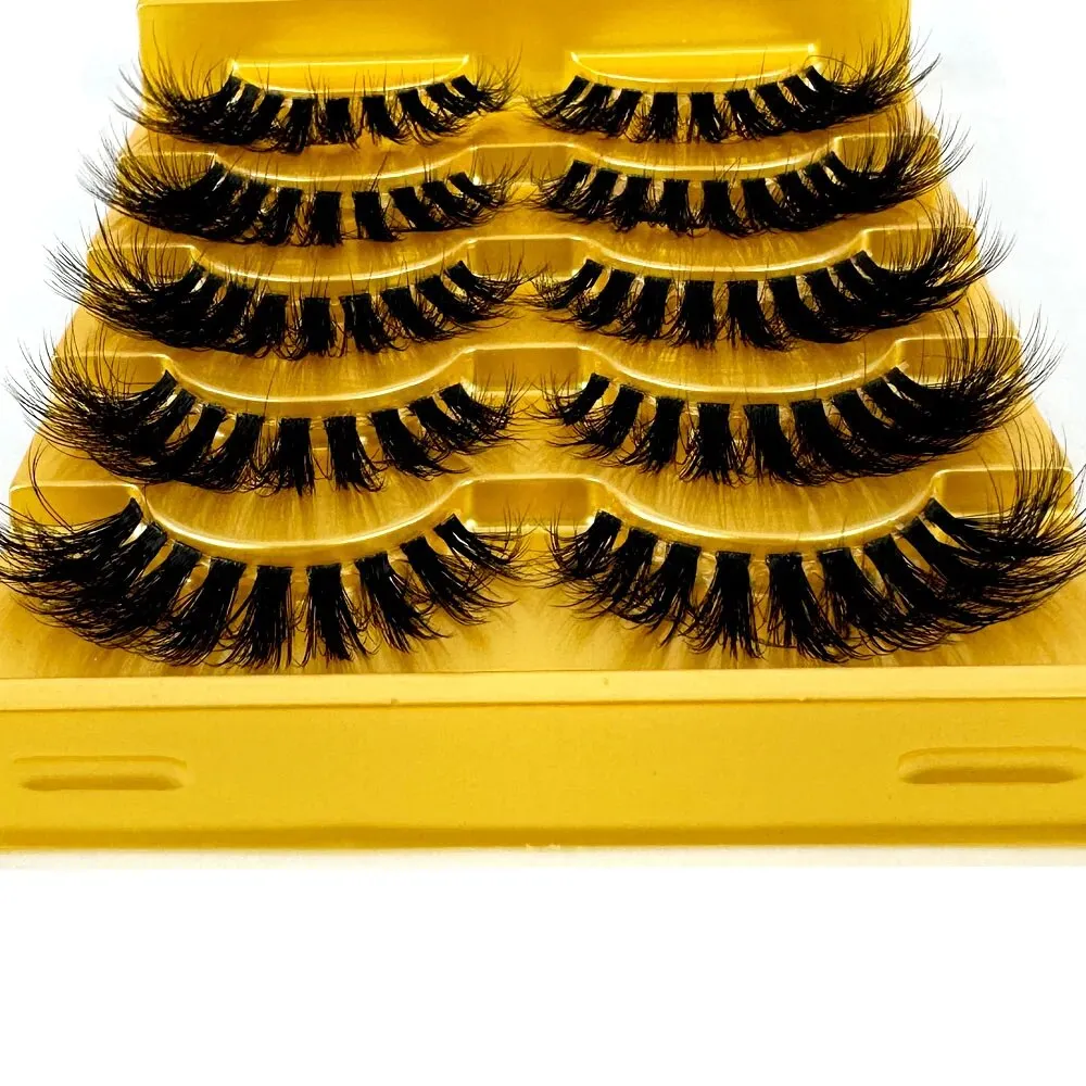 TEEK - 5 Pairs Mink Invisible Band Eyelashes