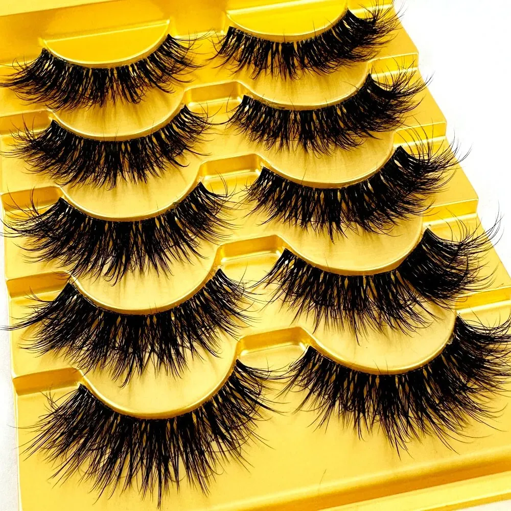 TEEK - 5 Pairs Mink Invisible Band Eyelashes