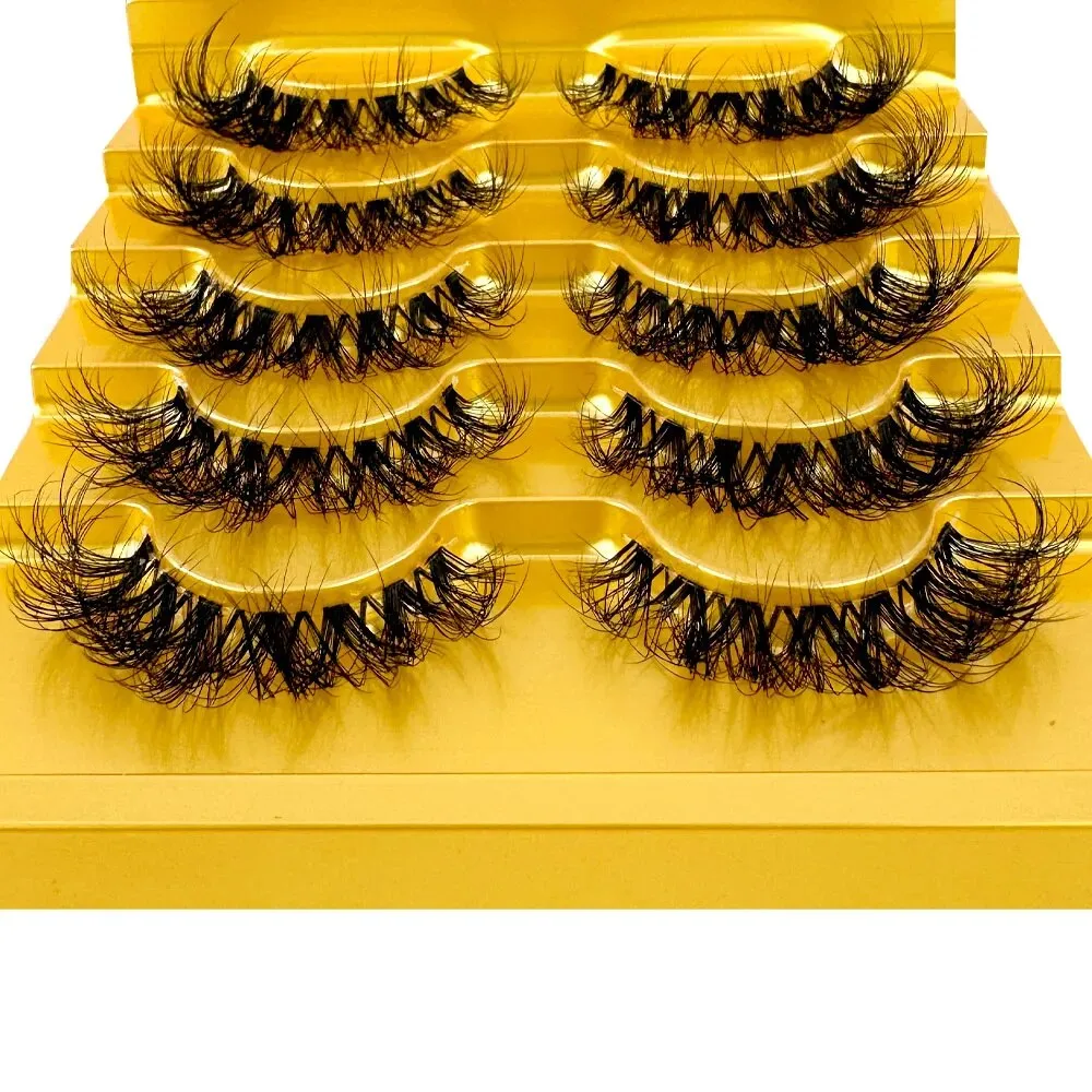 TEEK - 5 Pairs Mink Invisible Band Eyelashes
