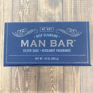 The Man Bar - Deep Cleansing Silver Sage & Bergamot