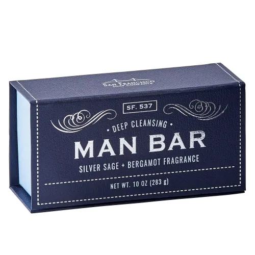 The Man Bar - Deep Cleansing Silver Sage & Bergamot