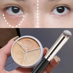 Versatile 3 Colors Concealer Palette for flawless coverage