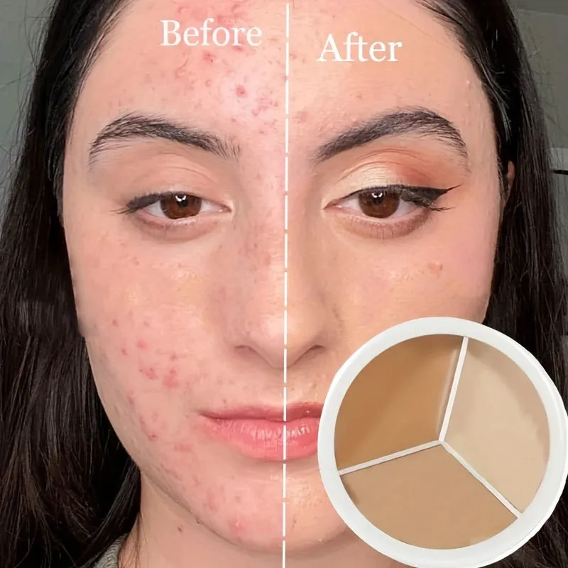 Versatile 3 Colors Concealer Palette for flawless coverage