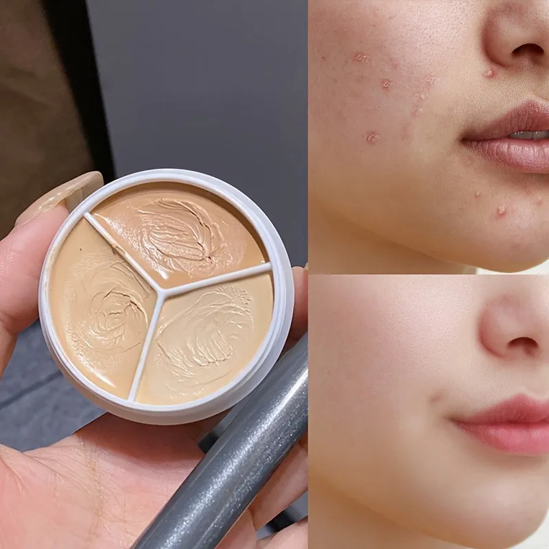 Versatile 3 Colors Concealer Palette for flawless coverage