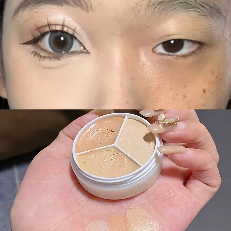 Versatile 3 Colors Concealer Palette for flawless coverage