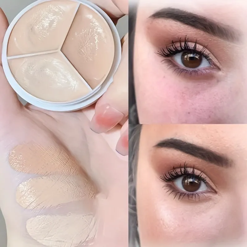 Versatile 3 Colors Concealer Palette for flawless coverage